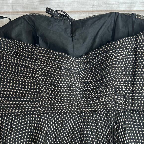 Vintage y2k Polka Dot Halter Dress | Laundry by Shelli Segal 🖤 - Picture 13 of 16